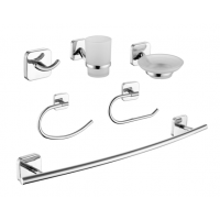 6 pcs luxury zinc alloy toilet bathroom accessories set