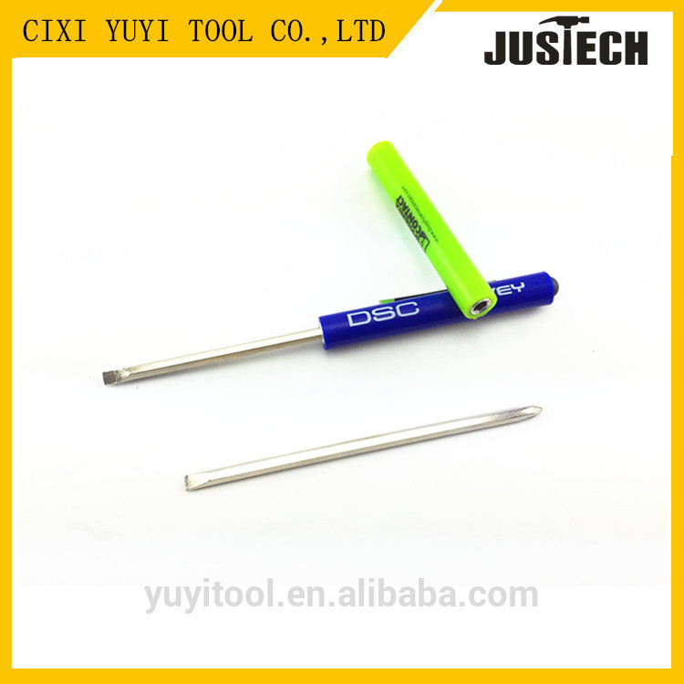 promotional flat pocket screwdriver with clip magnet 2017